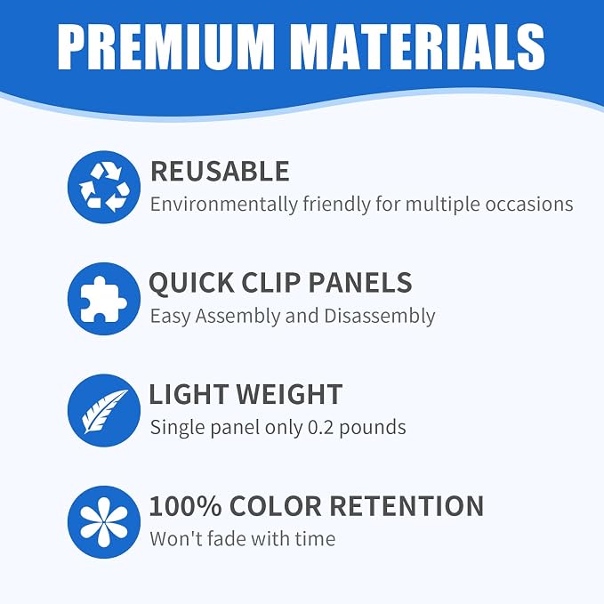 Ozikutech 24 Pcs Black Shimmer Wall Backdrop Panels - Image 7