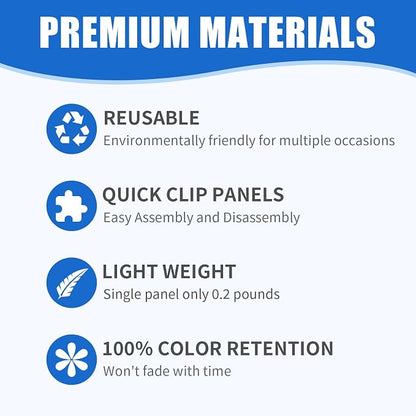 Ozikutech 24 Pcs Gold Shimmer Wall Backdrop Panels - Image 8