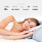 Fishers Finery 25mm 100% Pure Mulberry Silk Pillowcase 2 Pack (White Stripe Standard 2 Pack)