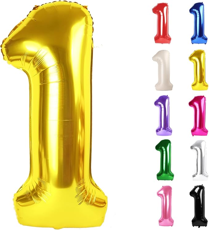 Gold Number 1 Balloon 40 Inch by IWERP