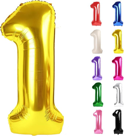 Gold Number 1 Balloon 40 Inch by IWERP