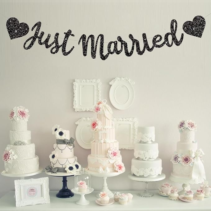 BEISHIDA Black Just Married Banner - Image 6