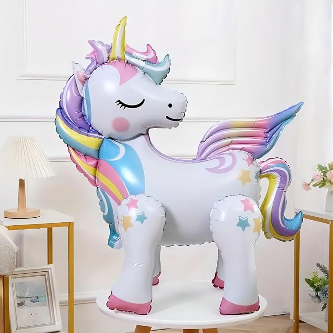 5 Pcs Self Standing Unicorn Balloons - Image 4