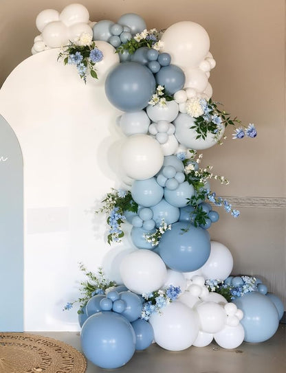 Dusty Blue Balloon Arch Kit, Baby Shower Decorations - Image 5
