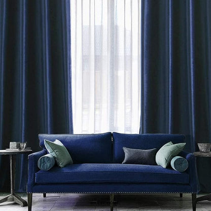 MIULEE Velvet Curtains Royal Blue 52 x 108 Inch Length Set of 2 | Extra Long - Image 6