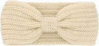 DRESHOW Knit Crochet Headband for Women Ear Warmer Soft Turban Stretch Warmer Headbands Winter Fashion Head Wrap