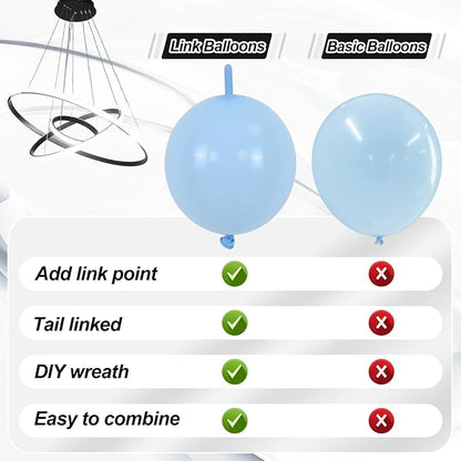 Pastel Rainbow Linking Balloons - Image 9