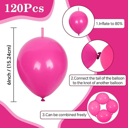 Hot Pink Link Balloons - Image 2