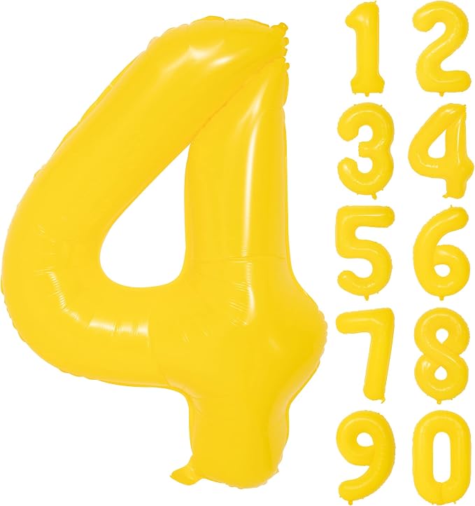 40 In yellow graffiti Number Balloons Helium Foil Mylar Balloon Digital 4 | by Exquisitehighqualitypartydecorationstomeetyoureveryneed%EF%BC%81