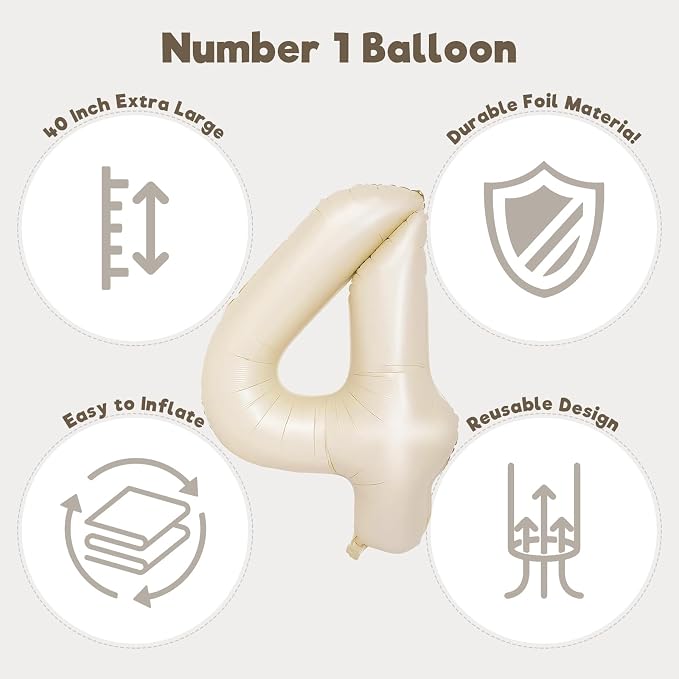 Number Balloons for Birthday Decorations - Image 3