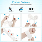4Pack Headband and Wristband Set for Washing Face, Spa Skincare Makeup Headband, Soft Puffy Hair Band Bow Tie, for Women and Teen Girl Trendy Stuff Gifts