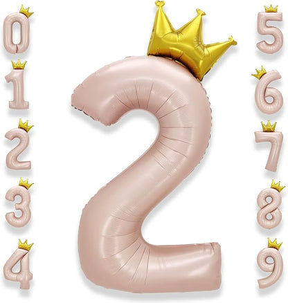 AULE 40 Inch Big Pink 2 Balloon Number by AULE