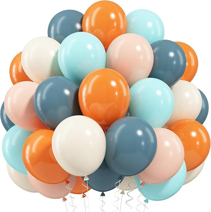 Orange and Blue Balloons by Paeyeq