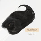 UDU Hair Toppers for Women for Thinning Hair Synthetic Hair Toppers Hair Pieces for Women Ladies Muti-layer Long Straight Wavy Clip in Wiglets with Fringe bang