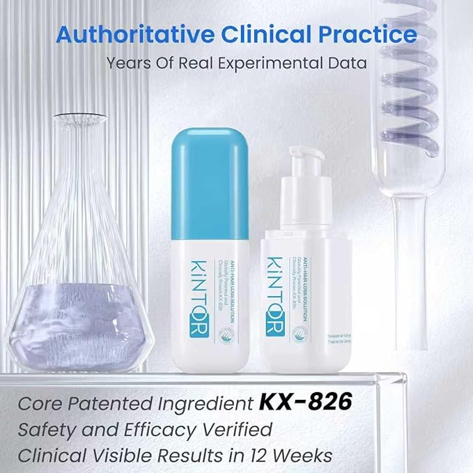 0.5% KINTOR KX-826 Hair Growth Spray,Oil Control Strengthen Hair,Hair Regrowth Products for Women&Men,Basic,60ml
