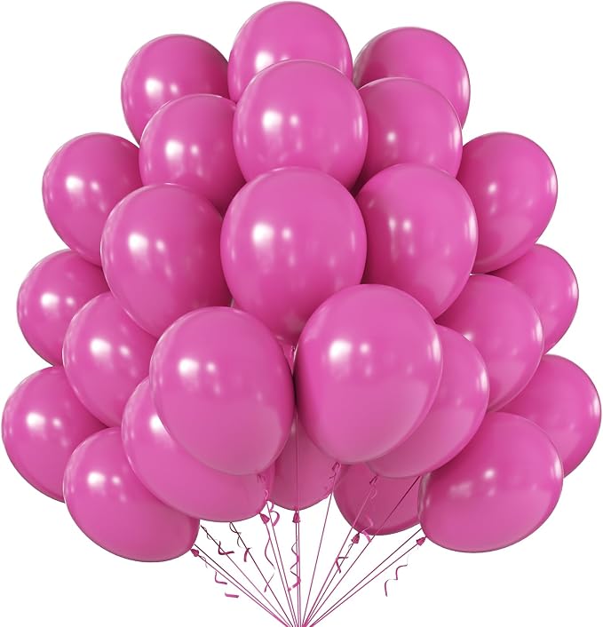 10 Inch Light Hot Pink Balloons by KALOR