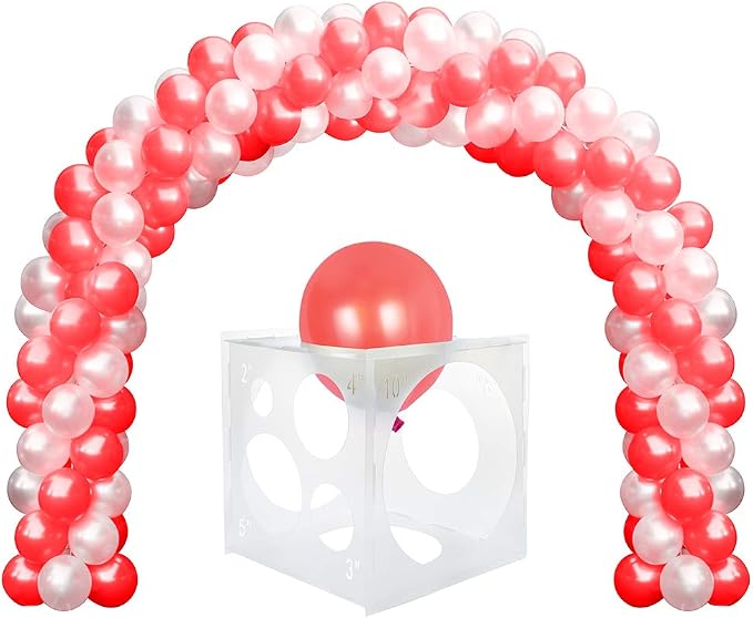 Pllieay 2-10Inch Balloon Sizer, Collapsible Plastic Balloon Sizer Cube Box | - Image 7