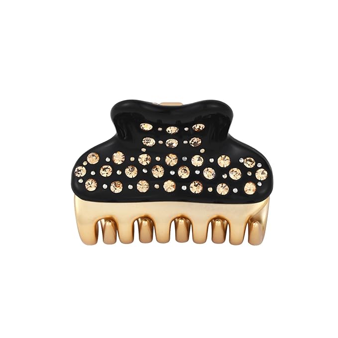 2026 Premium Durable Hair Claw Clip for Women, Original Italian Designed Strong Grip Hair Clips for Normal Fine Thin Hair, No Slip Jaw Clips with Gift Box for Christmas Birthday Girls, 1.7 Inch Black