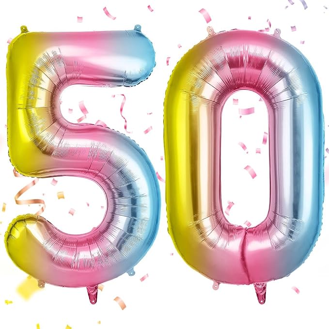 OFFCUP 40 Inch Gradient Number 50 Balloon by OFFCUP