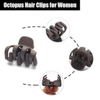 Cobahom 12 Pack Small Hair Claw Clips 1.2 Inch Matte Hair Clips for Thin Hair No-Slip Mini Hair Clip Hair Styling Accessories for Women and Girls (Matte Chocolate)