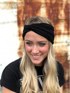 DRESHOW 8 Pack Headbands for Women Yoga Knotted Headbands Elastic Criss Cross Hair Accessories Sports Head Wrap Non Slip