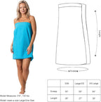 Turkish Linen Women’s Waffle Spa Body Wrap with Adjustable Closure