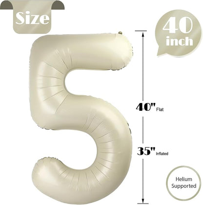 Cream 5 Balloon - Image 5