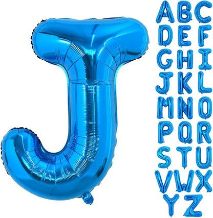 TONIFUL 40 Inch Large Blue Letter J Foil Balloons Alphabet Balloons | Giant by TONIFUL