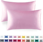 Tyfitb Satin Pillowcase Set for Hair & Skin Care – Cooling, Hypoallergenic, Anti-Frizz, Wrinkle-Free – Soft, Luxurious Pillowcases with Envelope Closure – 2-Pack, King Size 20x36, Gift-Ready