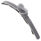 Camila Paris CP3354 French Hair Barrette Clip for Girls, Handmade, Gray/White, Metal-Free Closure Strong Hold Grip Hair Clips for Women, No Slip Durable Styling Girls Hair Accessories, Made in France