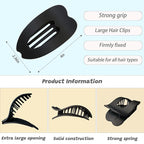 4 PCS Flat Hair Clips, Stylish Classic Hair Barrettes Large Flat Claw Clips, Strong Hold French Hair Clips for Thick and Thin Hair, Accessories for Women Girls