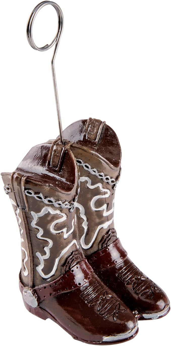 Cowboy Boots Photo/Balloon Holder Party Accessory by Beistle