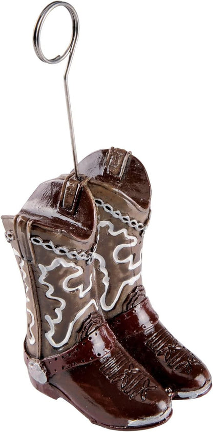 Cowboy Boots Photo/Balloon Holder Party Accessory by Beistle