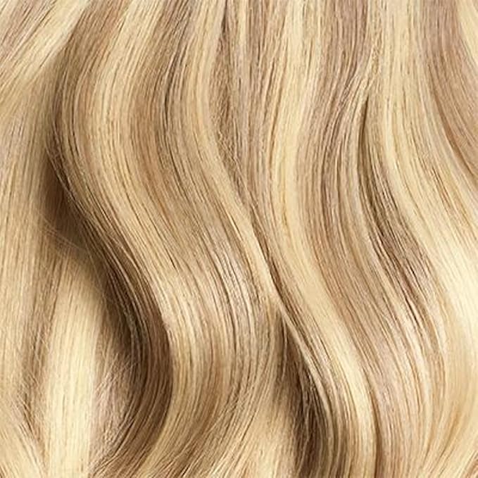 Luxy 100% Remy Human Hair – Halo Clip-In Hair Extensions –Natural Looking Volume & Length - One-Piece - Easy 5-Min Application 150 grams 12" Dirty Blonde Highlights