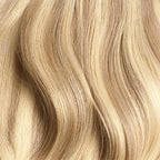 Luxy 100% Remy Human Hair – Halo Clip-In Hair Extensions –Natural Looking Volume & Length - One-Piece - Easy 5-Min Application 150 grams 12" Dirty Blonde Highlights