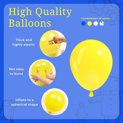 BAUANOOY Blue and Yellow Balloons, Graduation, Baby Shower, Birthday Party - Image 3