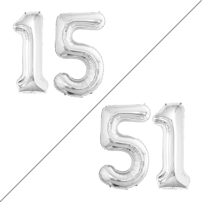 Number 15 Balloons for 15th Birthday Sweet 15 Party Decorations, 42 Inch Jumbo by GOER