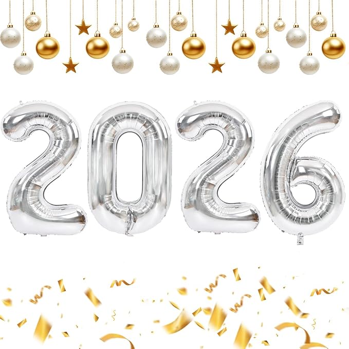 TONIFUL 2026 Graduation Balloons 40 Inch Number Balloons Aluminum Foil Mylar by TONIFUL