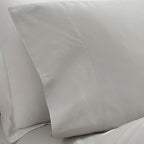 Boll & Branch Signature Hemmed Pillowcase Set - Standard, Mist - Luxury 100% Organic Cotton - Buttery Soft and Breathable - Softer with Every Wash - 2 Pillowcases Included