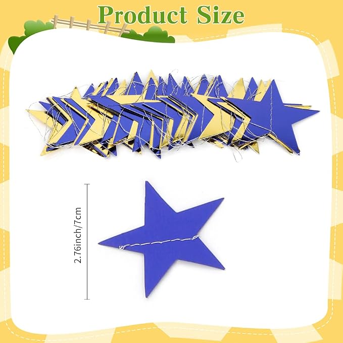 Star Garland Banner, Baby Shower, Christmas Party Decorations - Image 2