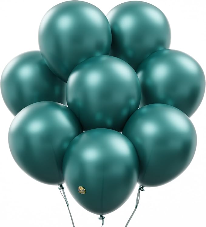 AFTERLOON® Biodegradable Natural Rubber Latex Balloons 24 pcs Pearlized Emerald by AFTERLOON%C2%AE