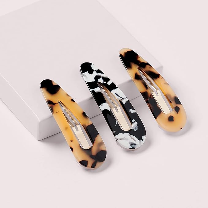 The Hair Edit Snap Triangle Tortoise Barrettes