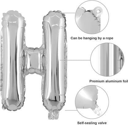 Silver HOME Balloons 40 Inch, Large HOME Letter Banner - Image 2