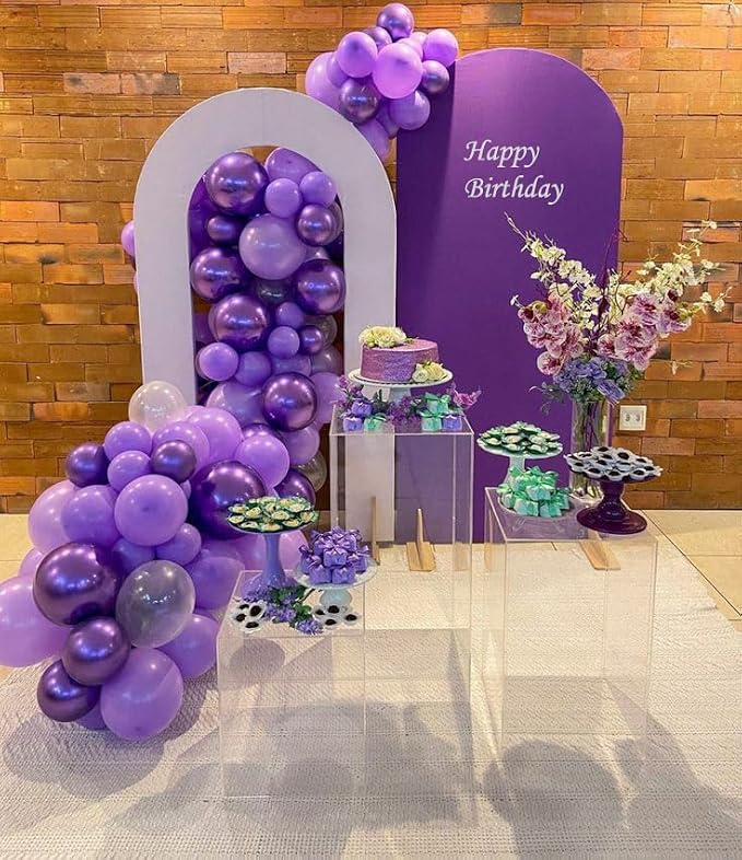 AIOZX Purple Latex Balloon Set - Image 2