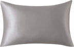SLPBABY Silk Pillowcase for Hair and Skin with Hidden Zipper Print (King, Silver)