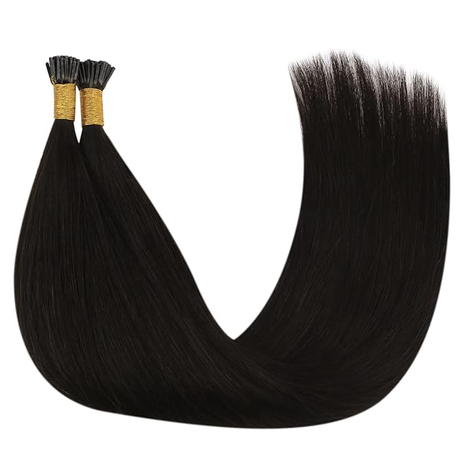 YoungSee I Tip Extensions Brown Itip Human Hair Extensions Dark Brown 14 Inch I Tips Hair Extension Real Human Hair Dark Brown Short Itip Hair Extension for Short Hair Tip Extension 80s 50g