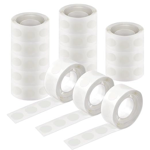 UPINS 1500Pcs Glue Points Dots 15mm Removable Balloon Glue Tape Dots | 15 Rolls by UPINS