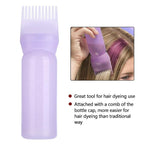 Yinhing Hair Dyeing Bottle, Hair Color Applicator Bottle, 3 Colors Hair Dyeing Bottle Brush Shampoo Hair Color Oil Comb Applicator Tool for Salon Home Supplies (Blue)