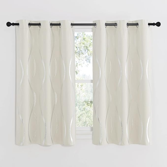 NICETOWN Bedroom Curtains Small Blackout Panels, 42 by 54 Inch, Window - Image 2