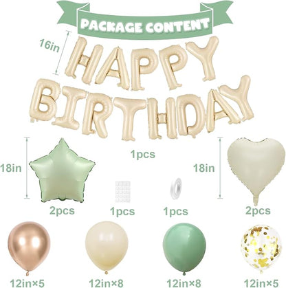 Sage Green Birthday Decorations - Image 2